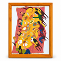Feast Table Art Print | Lively Family Dinner Illustration, Dining Room Decor