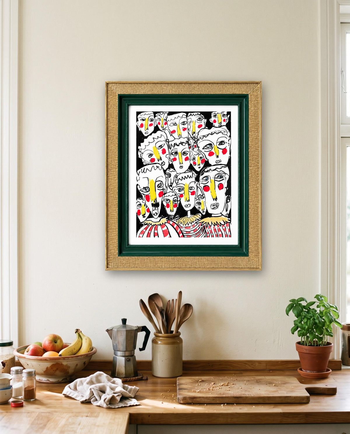 Bold Faces Art Print