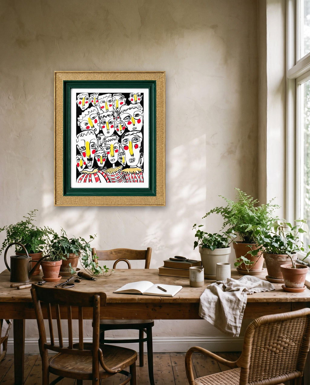 Bold Faces Art Print