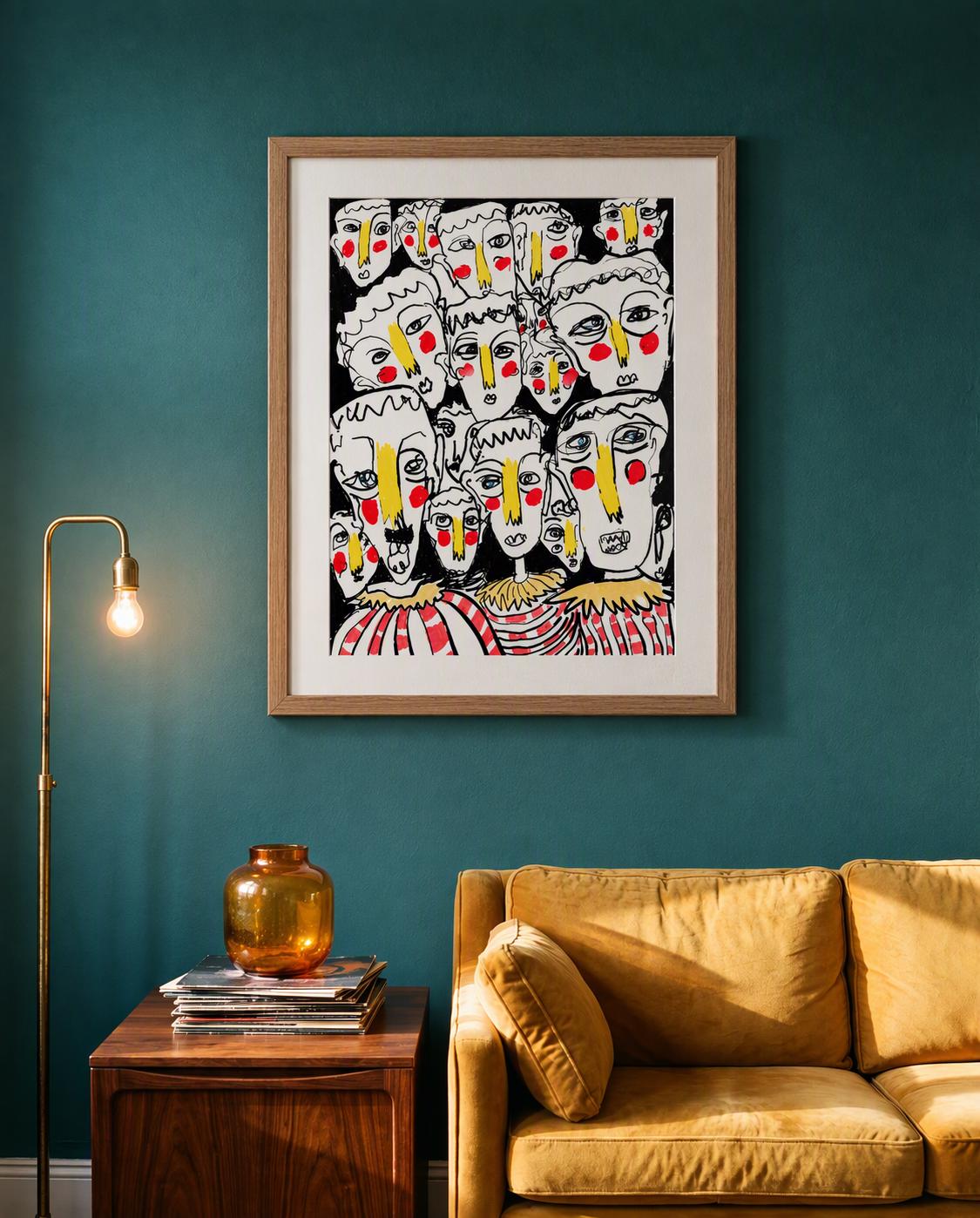 Bold Faces Art Print