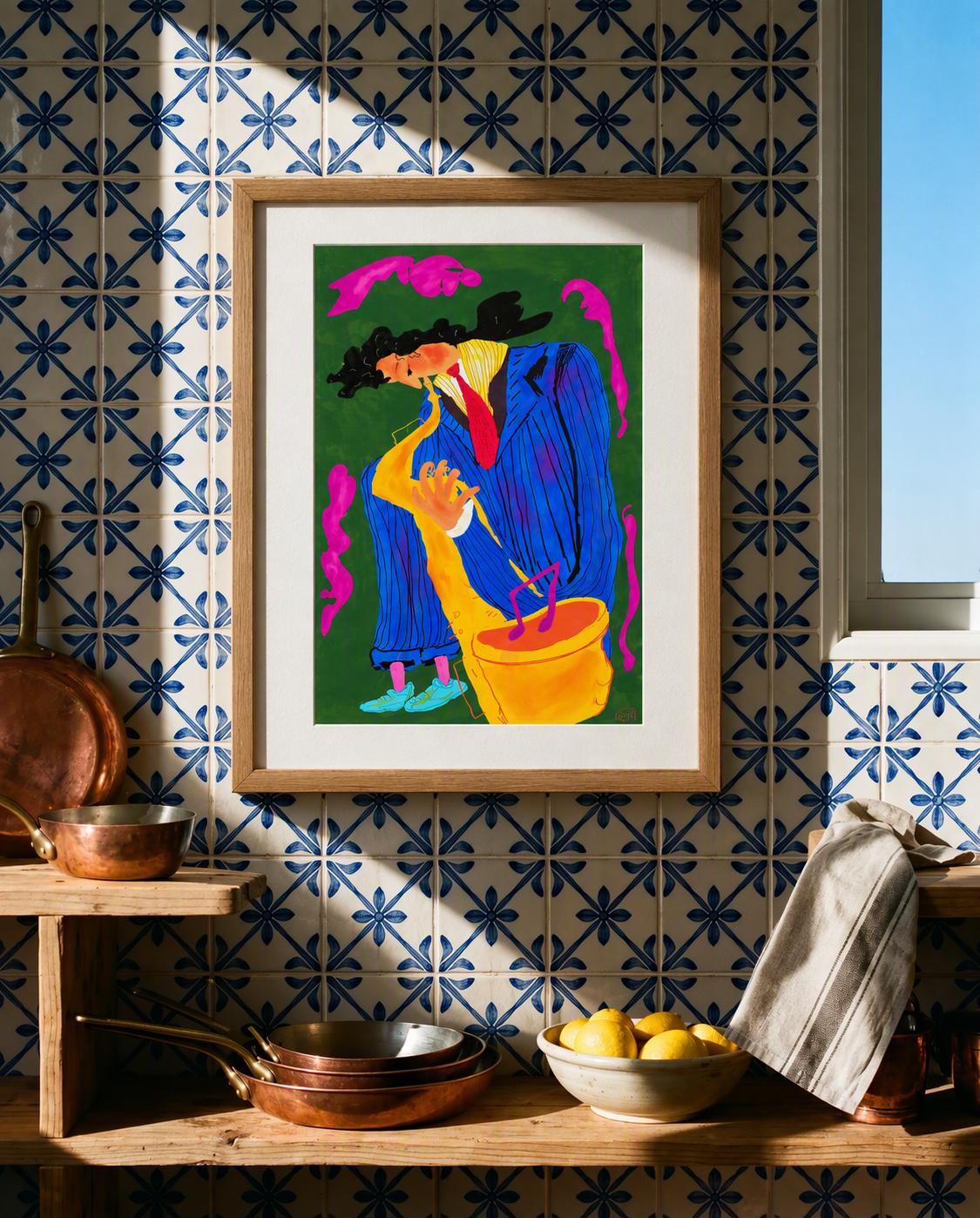 Jazz Musician Art Print