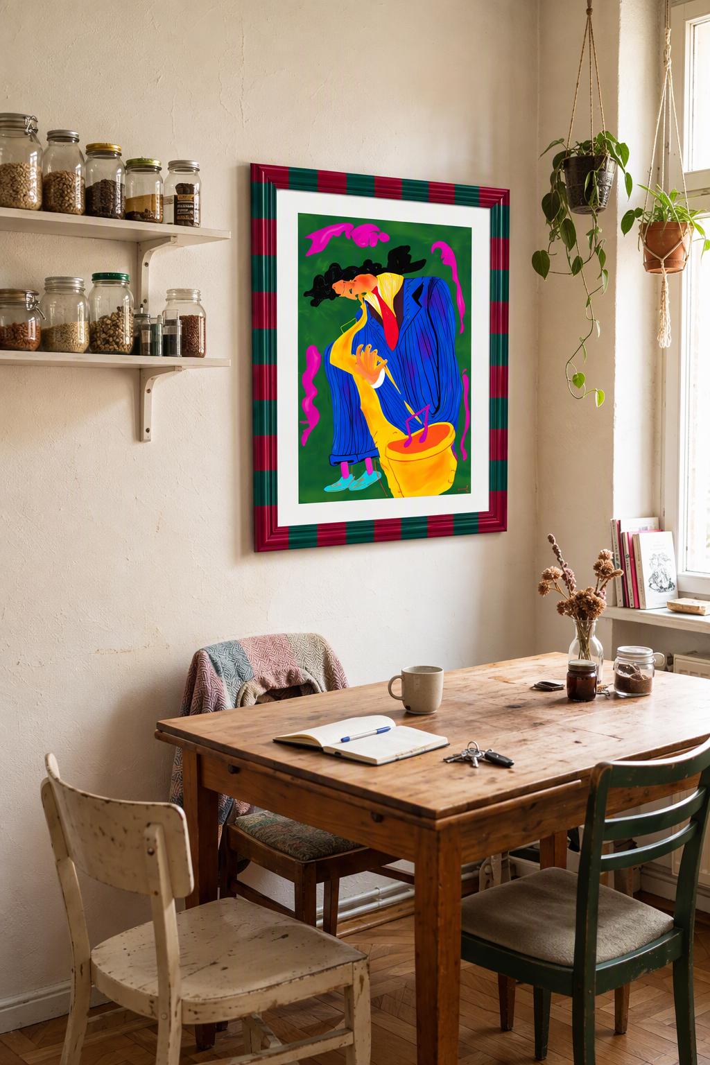 Jazz Musician Art Print