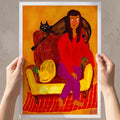 Woman with Cats