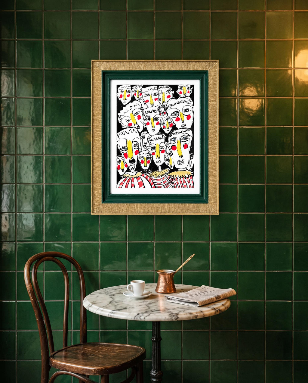 Bold Faces Art Print