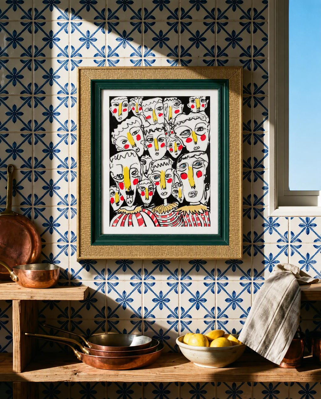 Bold Faces Art Print