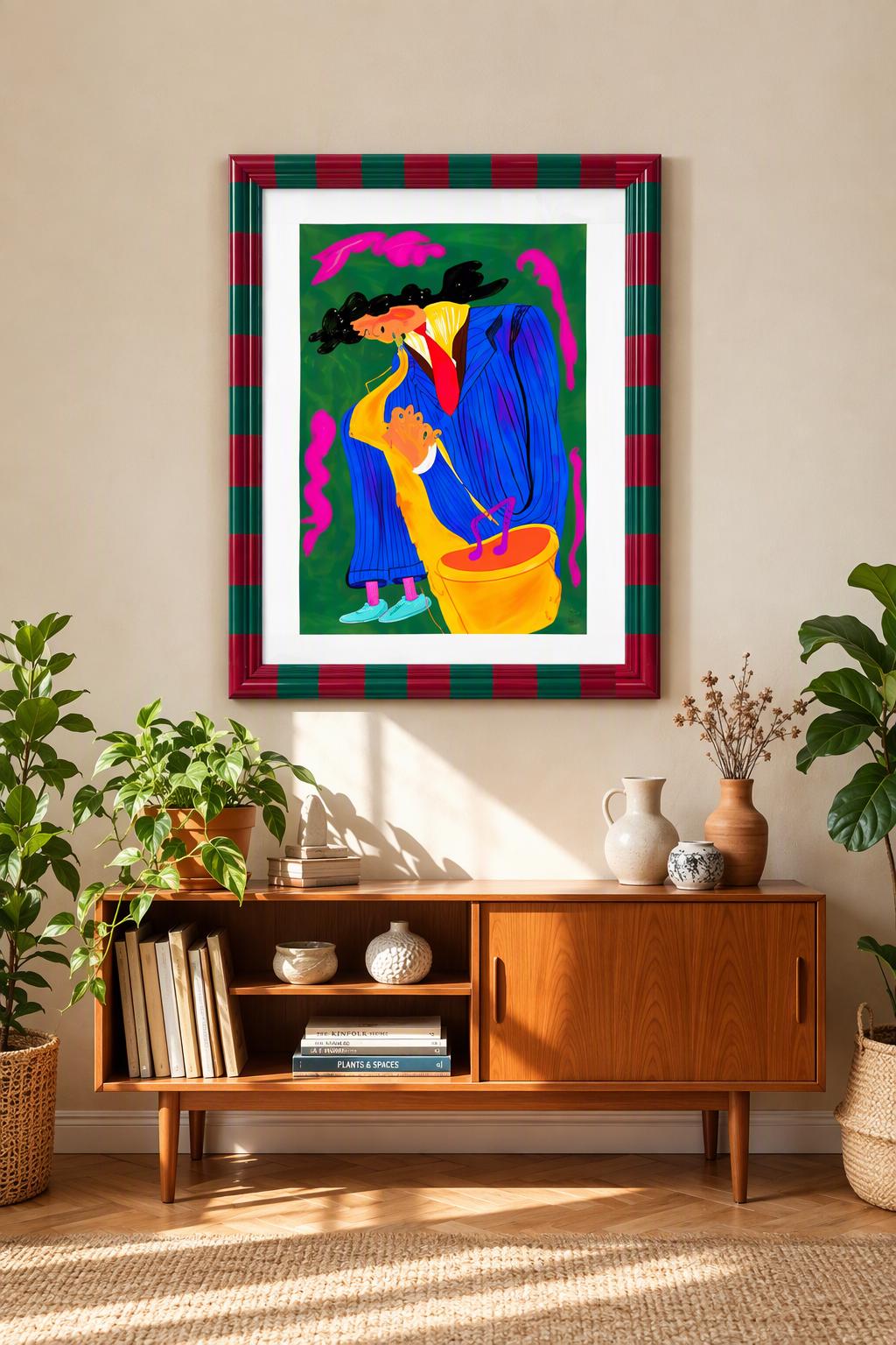 Jazz Musician Art Print